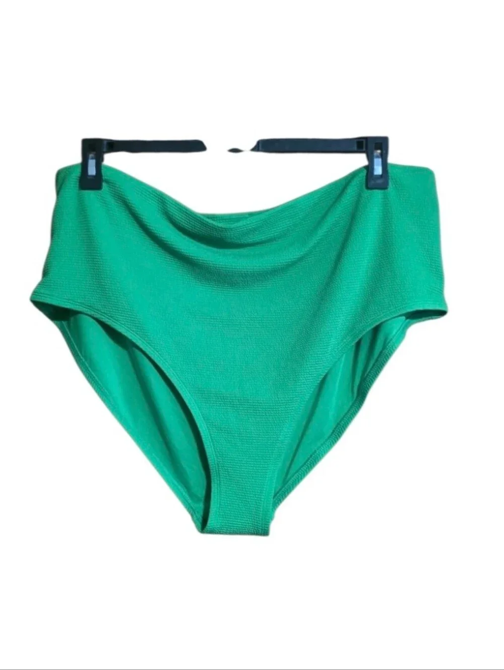 Old Navy High Waisted Textured French Cut Bikini Bottoms Green Size 3X